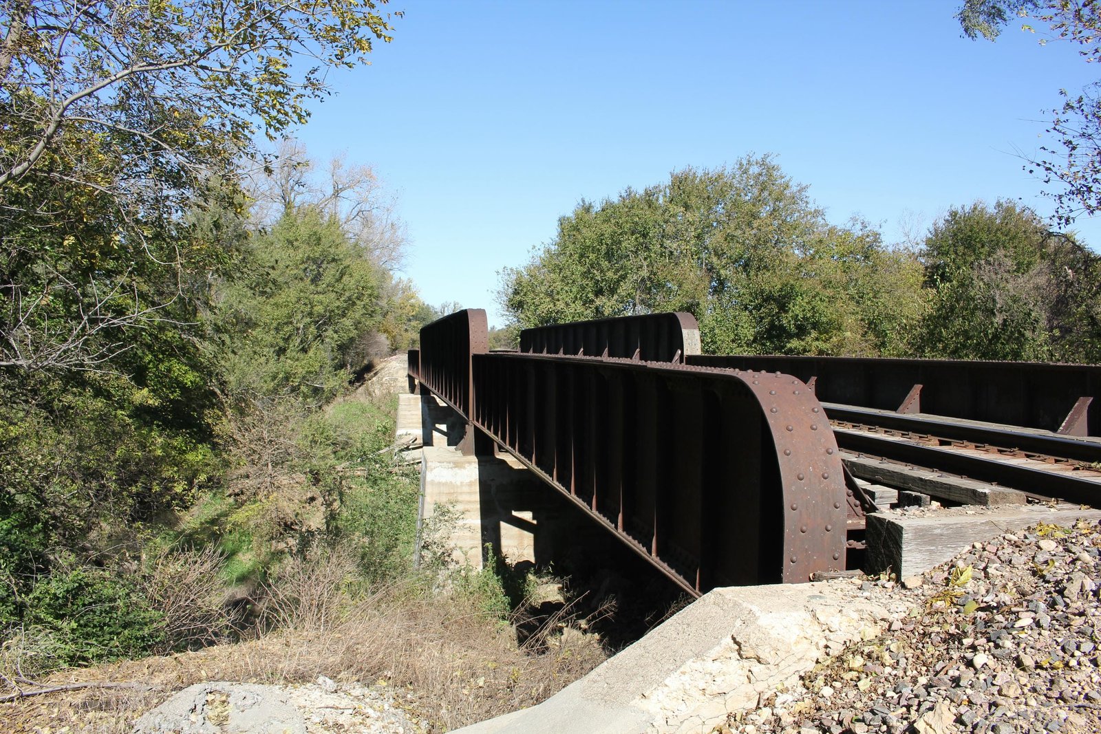 Looking north